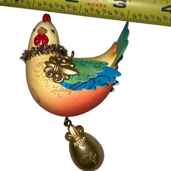 Three French Hens #3 in The Series 2013 Hallmark Ornament - Picture 9 of 11